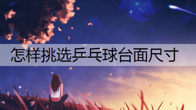 怎样挑选乒乓球台面尺寸