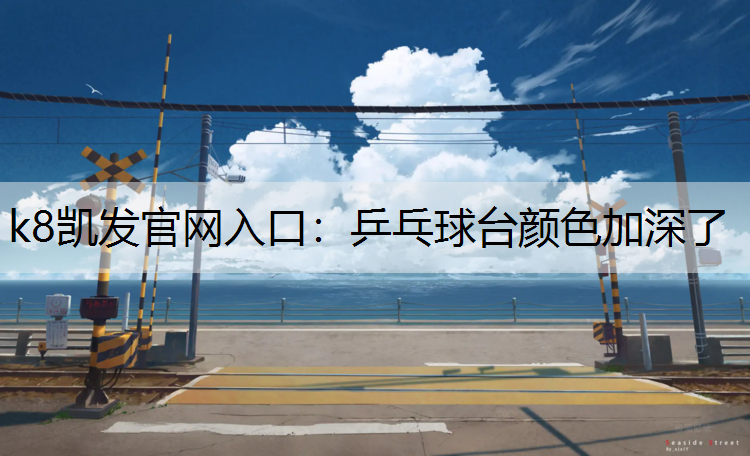乒乓球台颜色加深了
